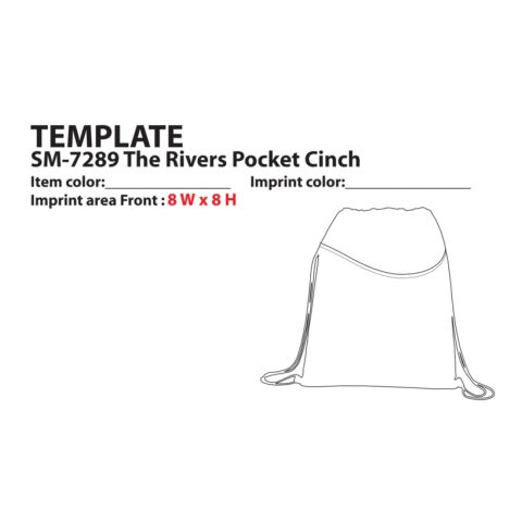 Rivers Non-Woven Drawstring Bag Royal Blue | No Imprint | not available | not available