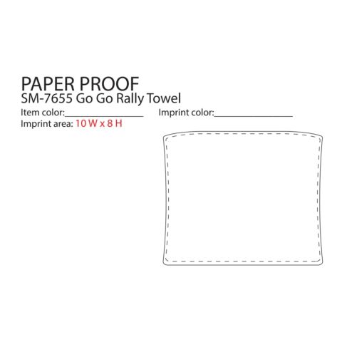 Go-Go Rally Towel White | No Imprint | not available | not available