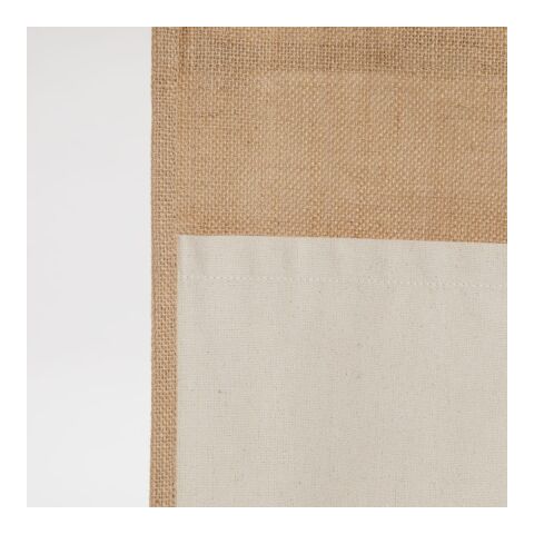 Jute Shopper Tote with Recycled Cotton Pocket Natural | No Imprint | not available | not available