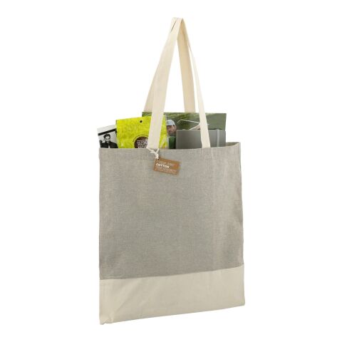 Split Recycled 5oz Cotton Twill Convention Tote Gray | No Imprint | not available | not available