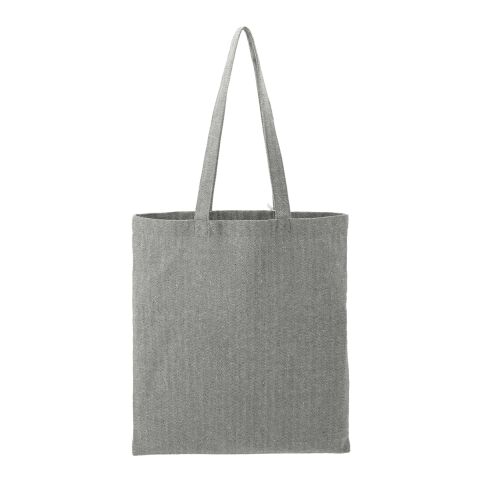 Recycled Cotton Herringbone Tote w/Zip Pocket Standard | Dark Gray | No Imprint | not available | not available