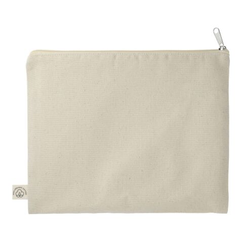 Organic Cotton Flat Travel Pouch Natural | No Imprint | not available | not available