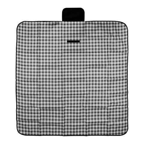 Gingham Roll-Up Picnic Blanket Black with Natural | No Imprint | not available | not available