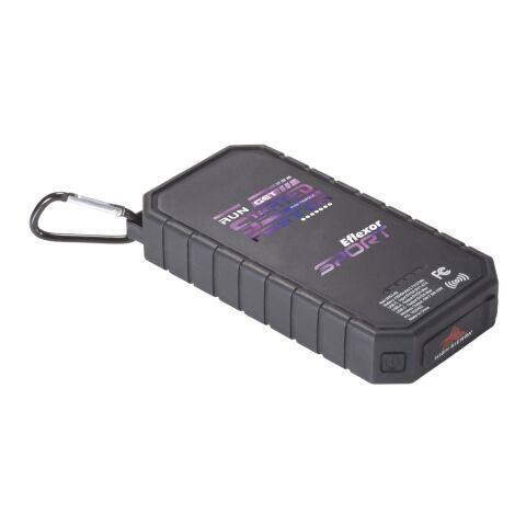 High Sierra® IPX 5 Solar Fast Wireless Power Bank Black | No Imprint | not available | not available