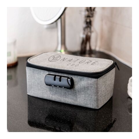 Heathered Stash Bag With Lock Gray | No Imprint | not available | not available