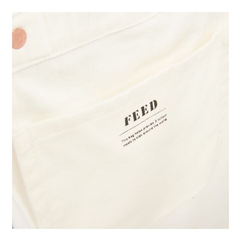 FEED Organic Cotton Rivet Tote Standard | White | No Imprint | not available | not available