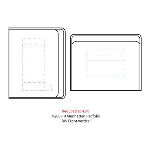 Manhattan Zippered Padfolio Black | No Imprint | not available | not available