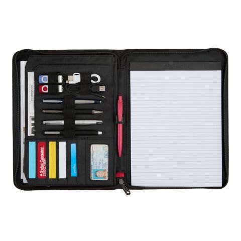 Wenger Recycled Zippered Padfolio Black | No Imprint | not available | not available