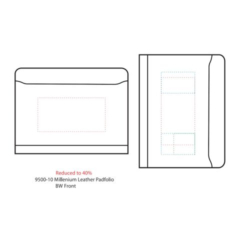 Millennium Leather Zippered Padfolio Black | No Imprint | not available | not available