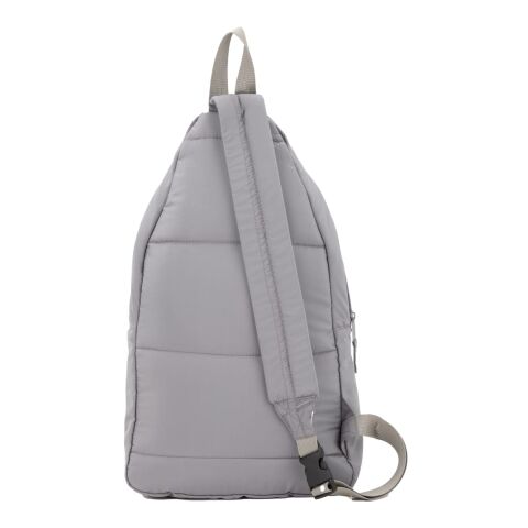 Recycled Puffer Sling Backpack Gray | No Imprint | not available | not available