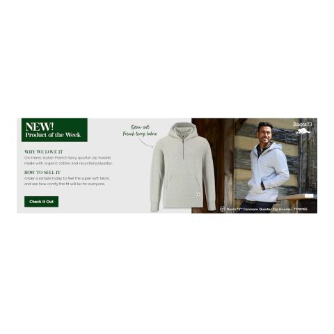 Roots73 CANMORE Eco Quarter Zip Hoody - Unisex Standard | Indigo | L | No Imprint | not available | not available