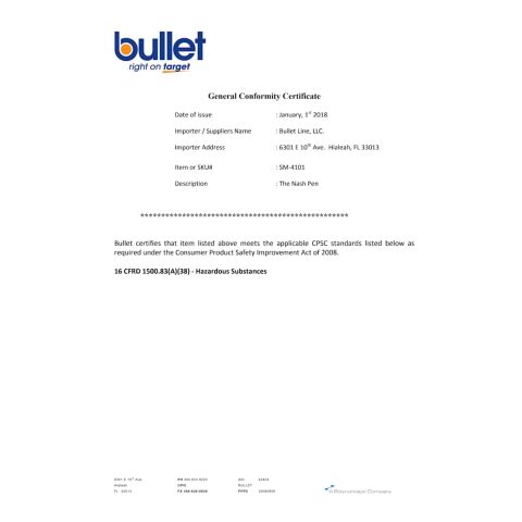 Nash Ballpoint Pen Purple | No Imprint | not available | not available