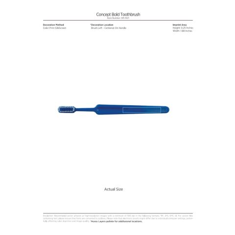 Concept Bold Toothbrush Orange | No Imprint | not available | not available