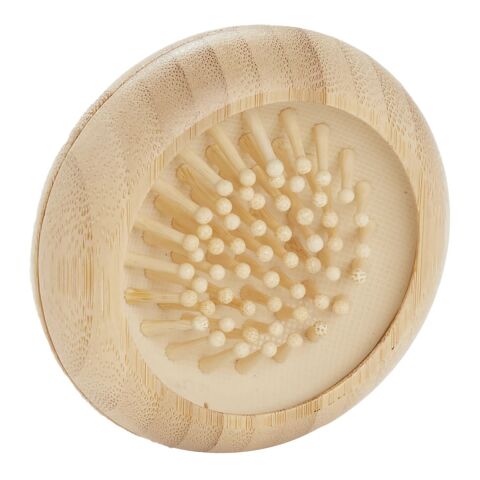 FSC® 100% Bamboo Compact Mirror/Brush Natural | No Imprint | not available