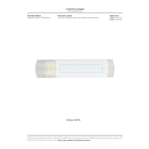 Colorful Lip Balm Light Green | No Imprint | not available | not available