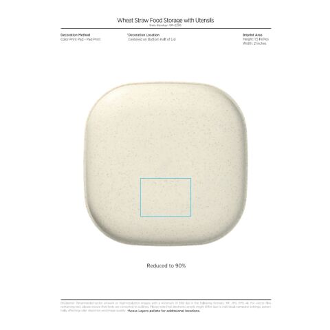 Wheat Straw Food Storage with Utensils Light Yellow | No Imprint | not available | not available