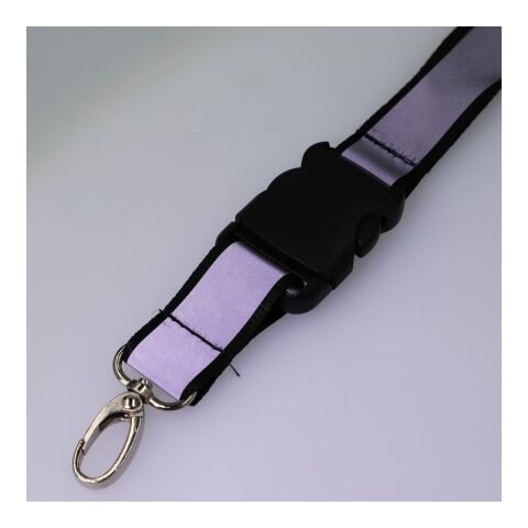 Recycled Polyester Reflective Lanyard Black | No Imprint | not available | not available