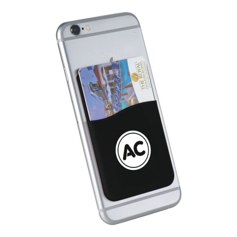 Slim Silicone Card Wallet Black | No Imprint | not available | not available