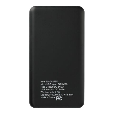 Axial 4000 mAh Wireless Power Bank Black | No Imprint | not available | not available