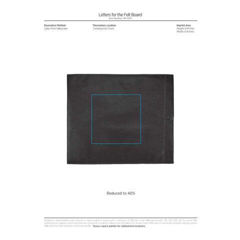 Letters for the Felt Board Black | No Imprint | not available | not available