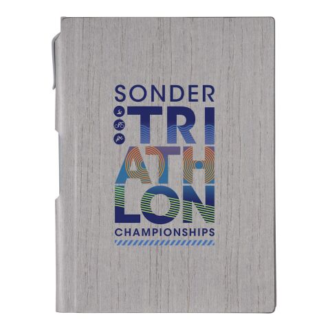 6&quot; x 8.5&quot; Bari Notebook with Pen Gray | No Imprint | not available | not available