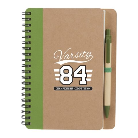5&quot; x 7&quot; Eco Spiral Notebook with Pen Green | No Imprint | not available | not available