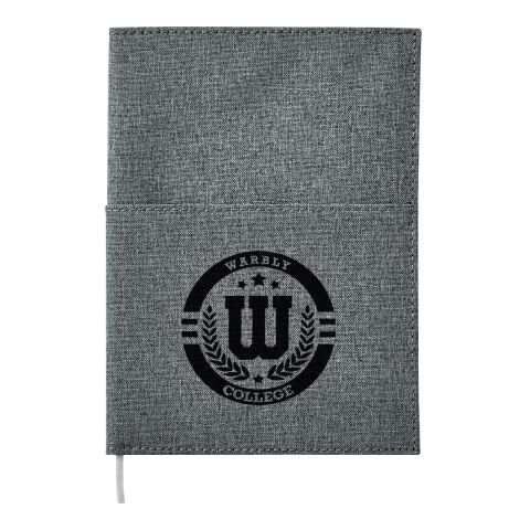 5&quot;x 7&quot; Canvas Pocket Refillable Notebook Black | No Imprint | not available | not available