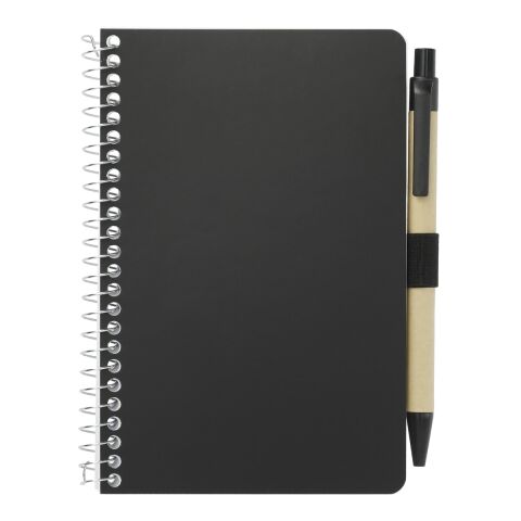4" x 6" FSC® Mix Pocket Spiral Notebook with Pen Black | No Imprint | not available | not available