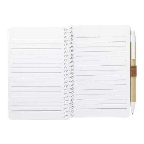 4&quot; x 6&quot; FSC® Mix Pocket Spiral Notebook with Pen Natural | No Imprint | not available | not available