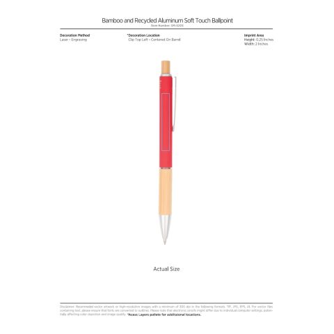 Bamboo rAL Soft Touch Ballpoint Standard | Blue | No Imprint | not available | not available