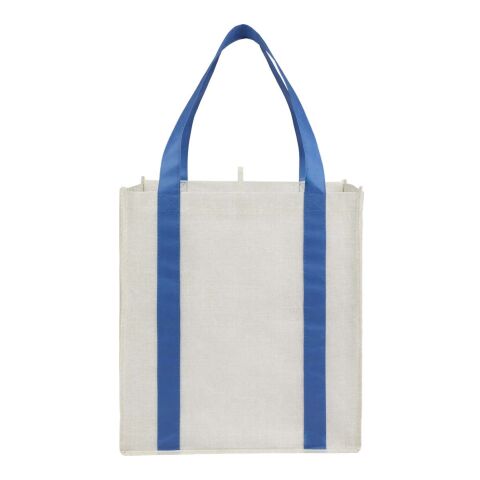Neptune Recycled Non-Woven Grocery Tote Transparent Royal Blue | No Imprint | not available | not available
