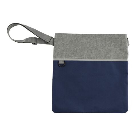 Double Heather RPET Crossbody Tote Standard | Navy Blue-Gray | No Imprint | not available | not available