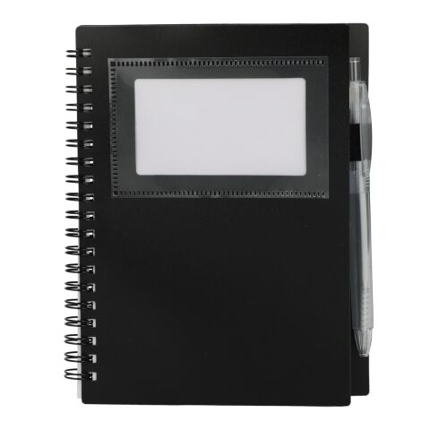 5&quot; x 7&quot; FSC® Recycled Star Spiral Notebook with Pe Black | No Imprint | not available | not available