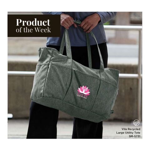 Vila Recycled Large Utility Tote Standard | Graphite | No Imprint | not available | not available