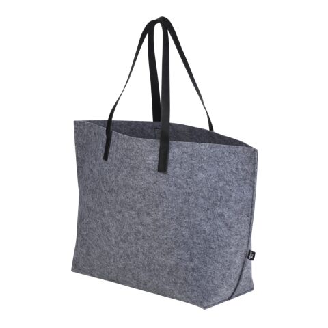Recycled Felt Shoulder Tote Charcoal | No Imprint | not available | not available