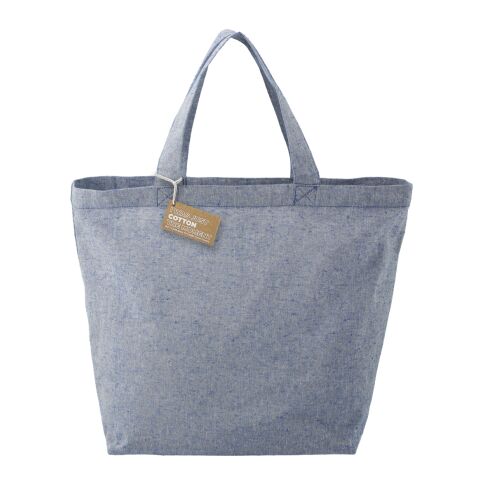Recycled 5oz Cotton Twill Grocery Tote Blue | No Imprint | not available | not available