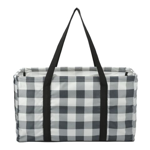 Buffalo Plaid Utility Tote White-Black Trim | No Imprint | not available | not available