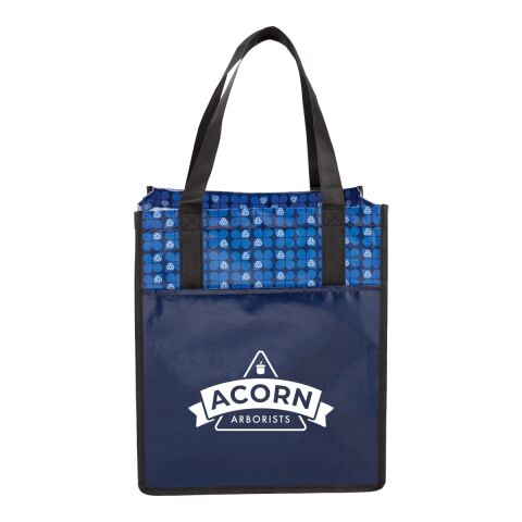 Big Grocery Laminated Non-Woven Tote Navy | No Imprint | not available | not available