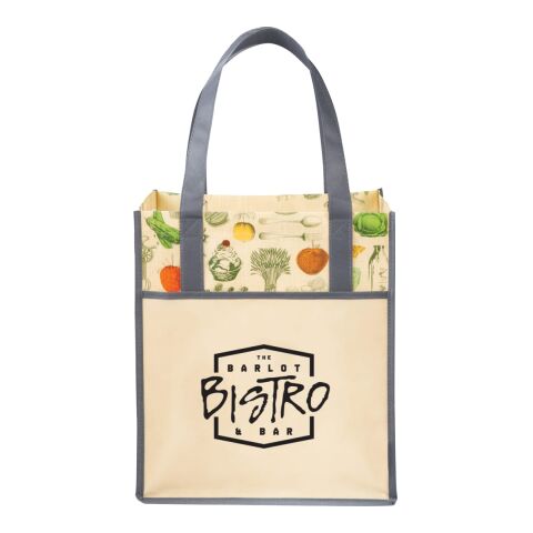 Big Grocery Vintage Laminated Non-Woven Tote Natural | No Imprint | not available | not available