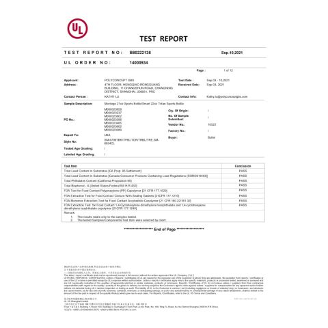 Smart 22oz Tritan Sports Bottle Clear | No Imprint | not available | not available