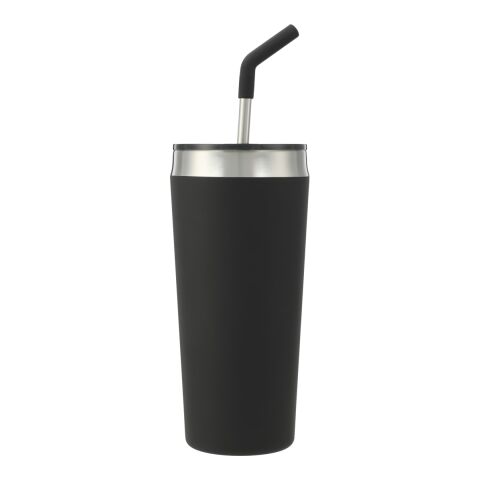 Faye 20oz Vacuum Tumbler w/ SS Straw Black