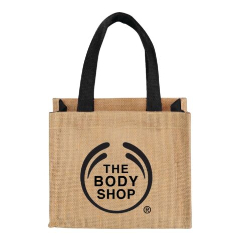 Mini Jute Gift Tote Black | No Imprint | not available | not available