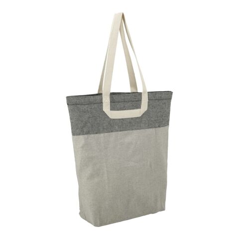 Recycled Cotton U-Handle Book Tote Standard | Natural-Black | No Imprint | not available | not available