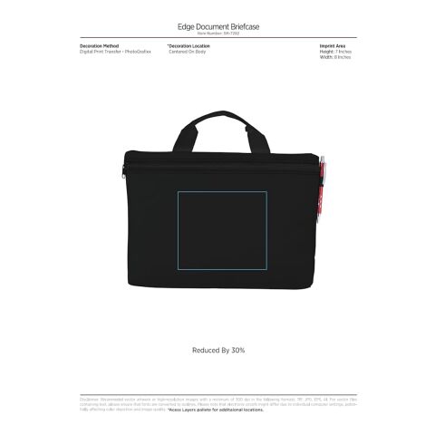 Edge Document Briefcase Black | No Imprint | not available | not available