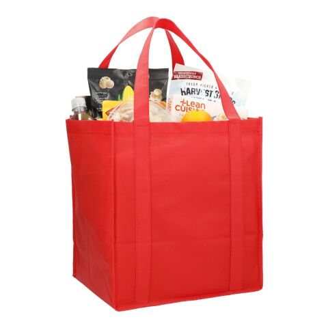 Hercules Non-Woven Grocery Tote Red | No Imprint | not available | not available