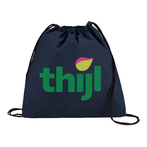 Evergreen Non-Woven Drawstring Bag Navy Blue | No Imprint | not available | not available