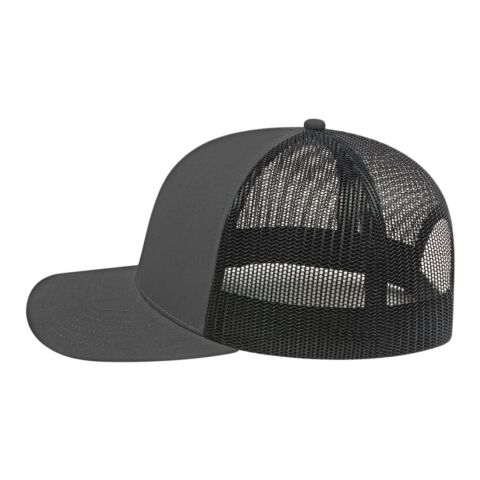 Cap America Poly/Cotton Trucker Mesh Back Cap Dark Blue-Black