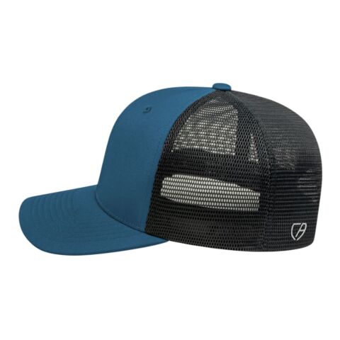 Cap America Premium Trucker Mesh Back Cap Black-Black | No Imprint | not available | not available