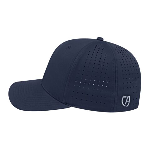 Cap America Perforated Performance Snap Back Cap Navy