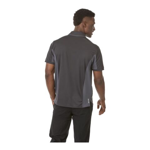 Men&#039;s ROYCE Short Sleeve Polo Standard | Black Smoke-Grey Storm | XL | No Imprint | not available | not available